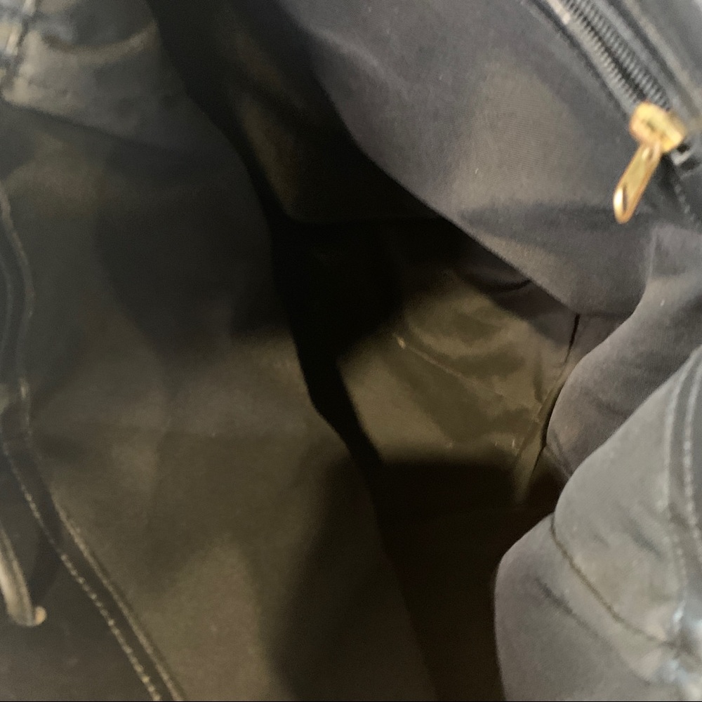 Vintage Coach XL Leather Backpack - Black - Picture 8 of 15